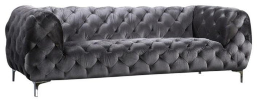 Mercer Grey Velvet Sofa - Furniture Stars (Chicago, IL)