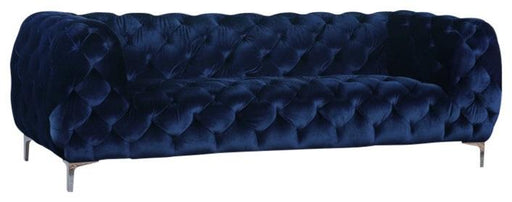 Mercer Navy Velvet Sofa - Furniture Stars (Chicago, IL)