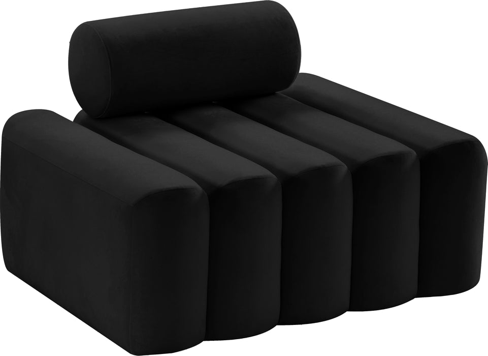 Melody Black Velvet Chair - Furniture Stars (Chicago, IL)
