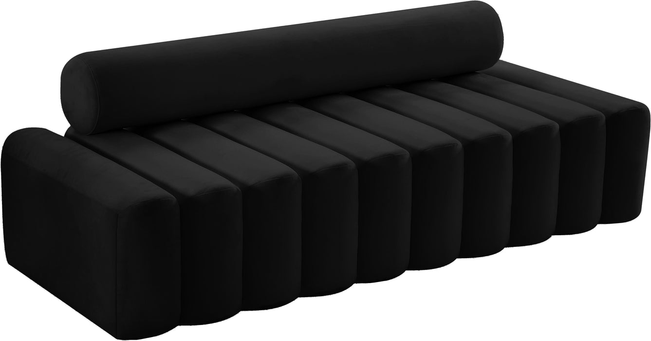 Melody Black Velvet Sofa - Furniture Stars (Chicago, IL)