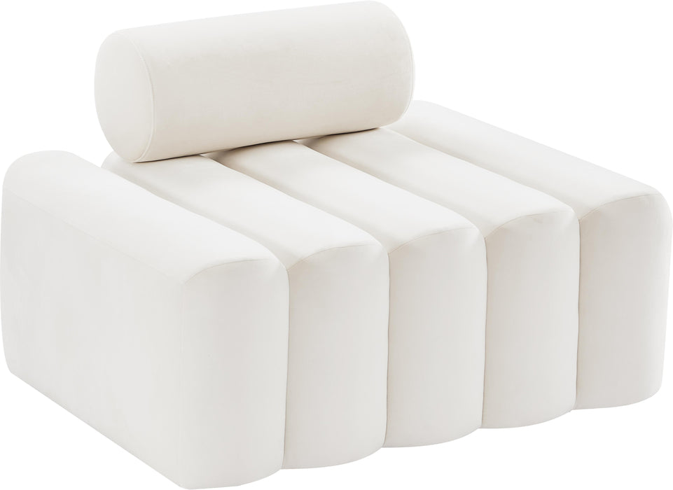 Melody Cream Velvet Chair - Furniture Stars (Chicago, IL)
