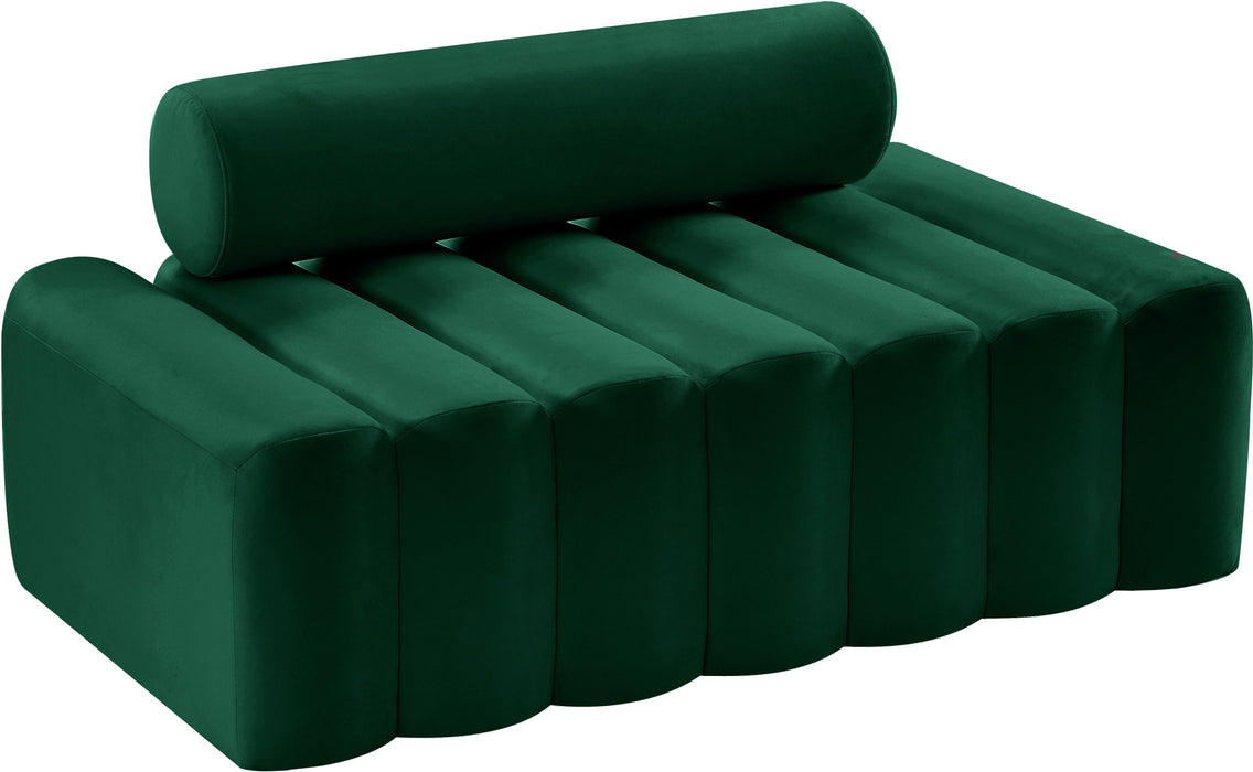 Melody Green Velvet Loveseat - Furniture Stars (Chicago, IL)