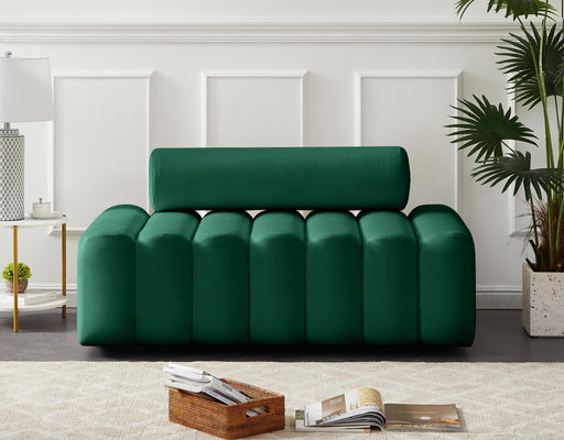 Melody Green Velvet Loveseat - Furniture Stars (Chicago, IL)