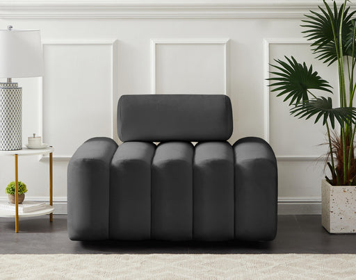 Melody Grey Velvet Chair - Furniture Stars (Chicago, IL)