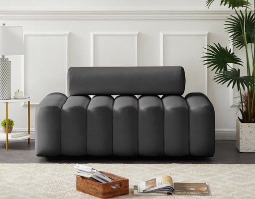 Melody Grey Velvet Loveseat - Furniture Stars (Chicago, IL)