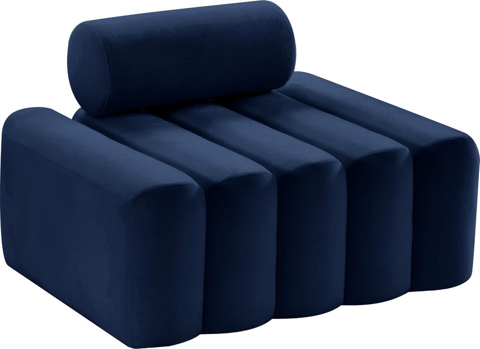 Melody Navy Velvet Chair - Furniture Stars (Chicago, IL)