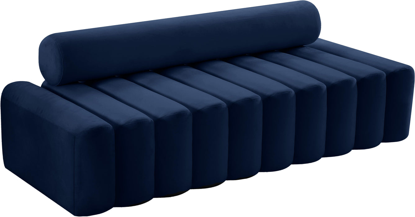 Melody Navy Velvet Sofa - Furniture Stars (Chicago, IL)