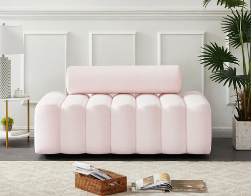 Melody Pink Velvet Loveseat - Furniture Stars (Chicago, IL)