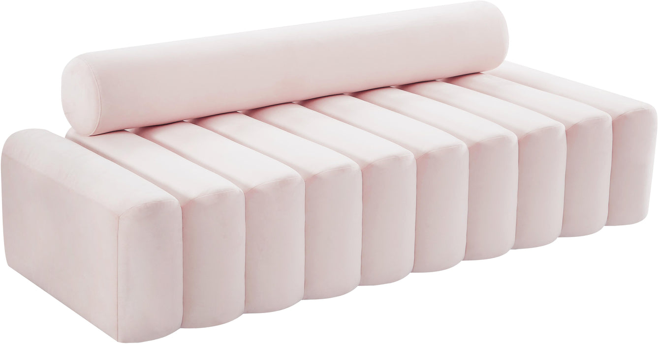 Melody Pink Velvet Sofa - Furniture Stars (Chicago, IL)