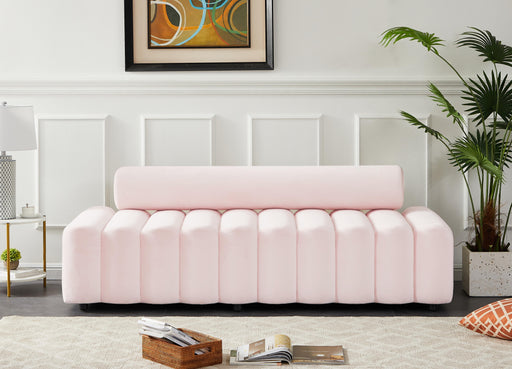 Melody Pink Velvet Sofa - Furniture Stars (Chicago, IL)