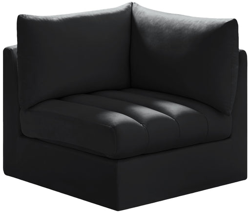 Jacob Black Velvet Corner - Furniture Stars (Chicago, IL)