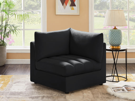 Jacob Black Velvet Corner - Furniture Stars (Chicago, IL)