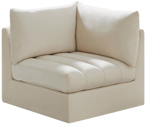 Jacob Cream Velvet Corner - Furniture Stars (Chicago, IL)