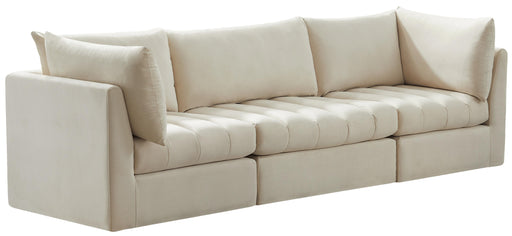 Jacob Cream Velvet Modular Sofa - Furniture Stars (Chicago, IL)