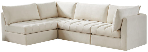 Jacob Cream Velvet Modular Sectional - Furniture Stars (Chicago, IL)