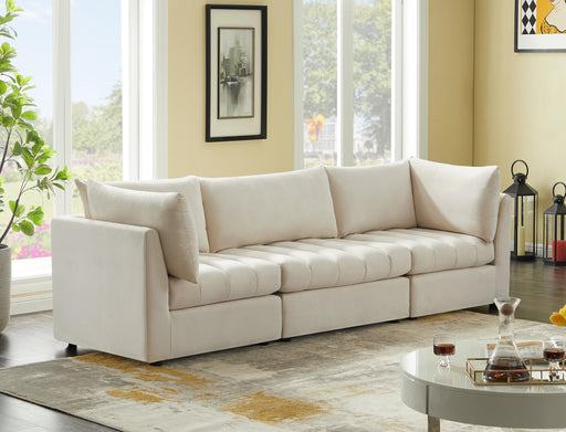 Jacob Cream Velvet Modular Sofa - Furniture Stars (Chicago, IL)