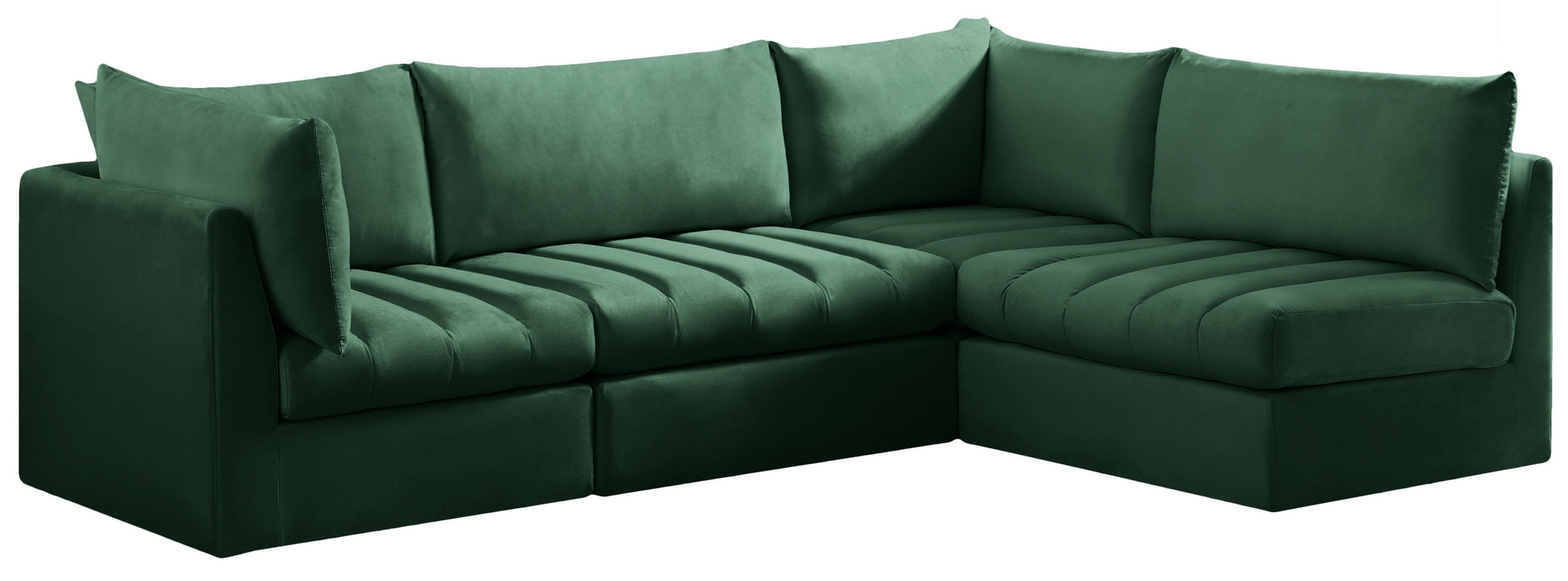 Jacob Green Velvet Modular Sectional - Furniture Stars (Chicago, IL)