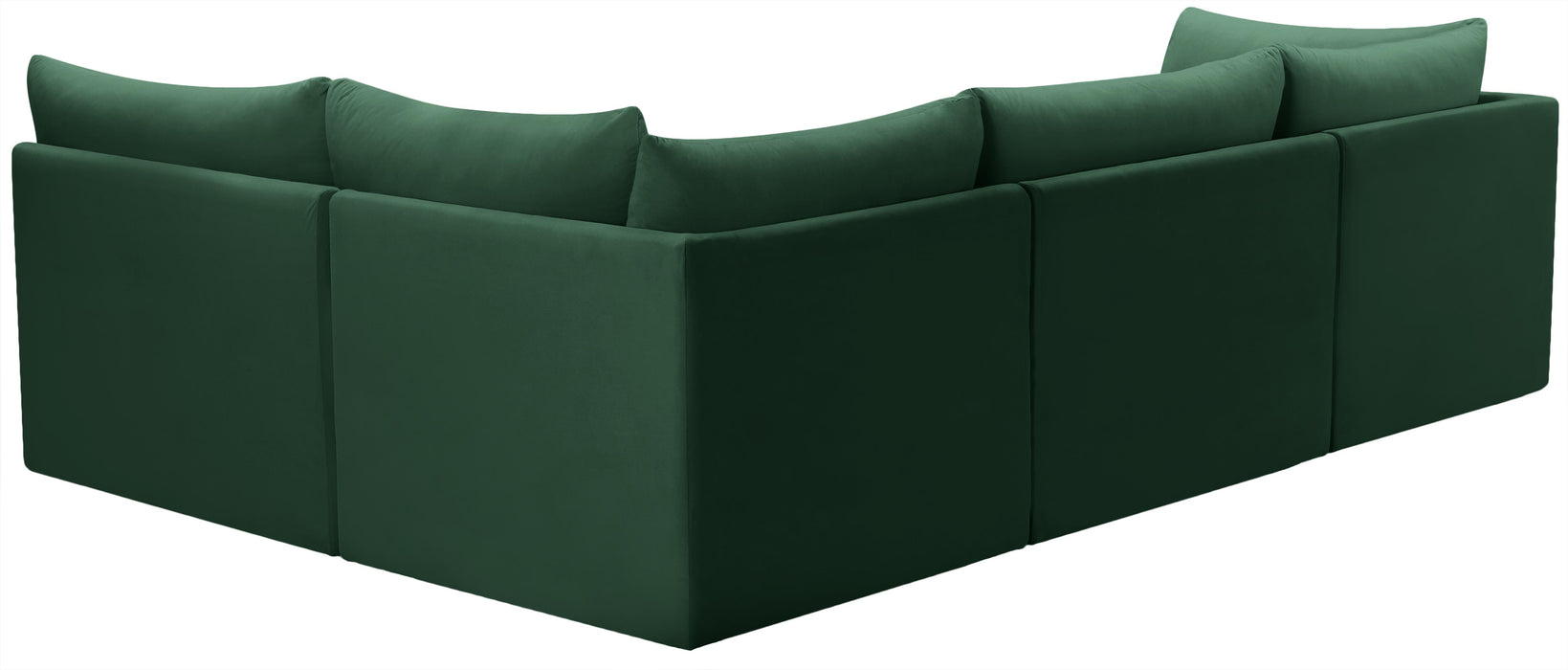Jacob Green Velvet Modular Sectional - Furniture Stars (Chicago, IL)