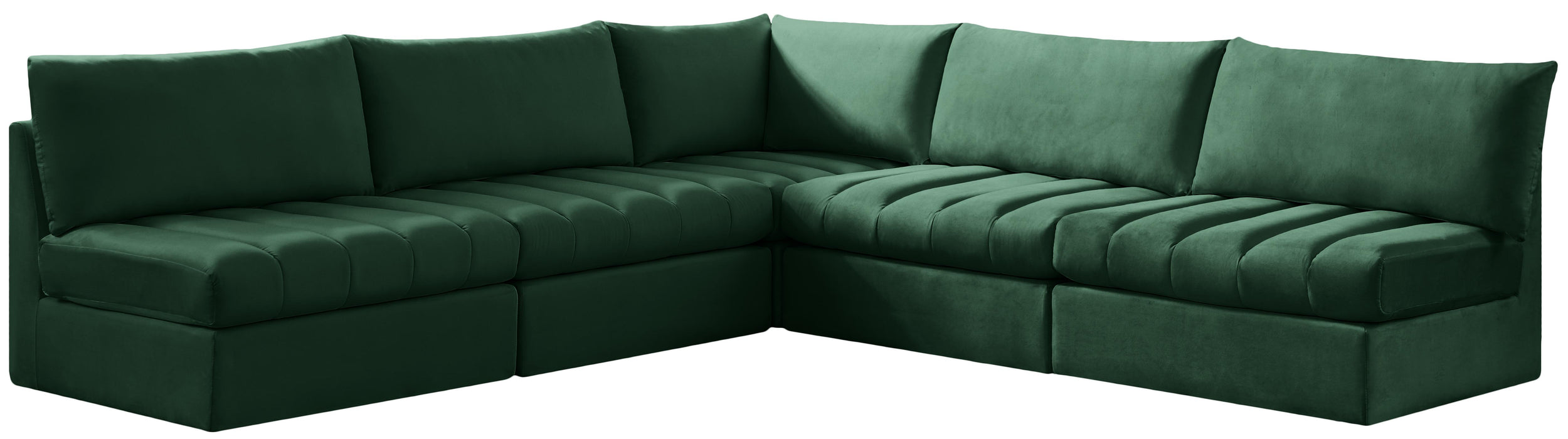 Jacob Green Velvet Modular Sectional - Furniture Stars (Chicago, IL)