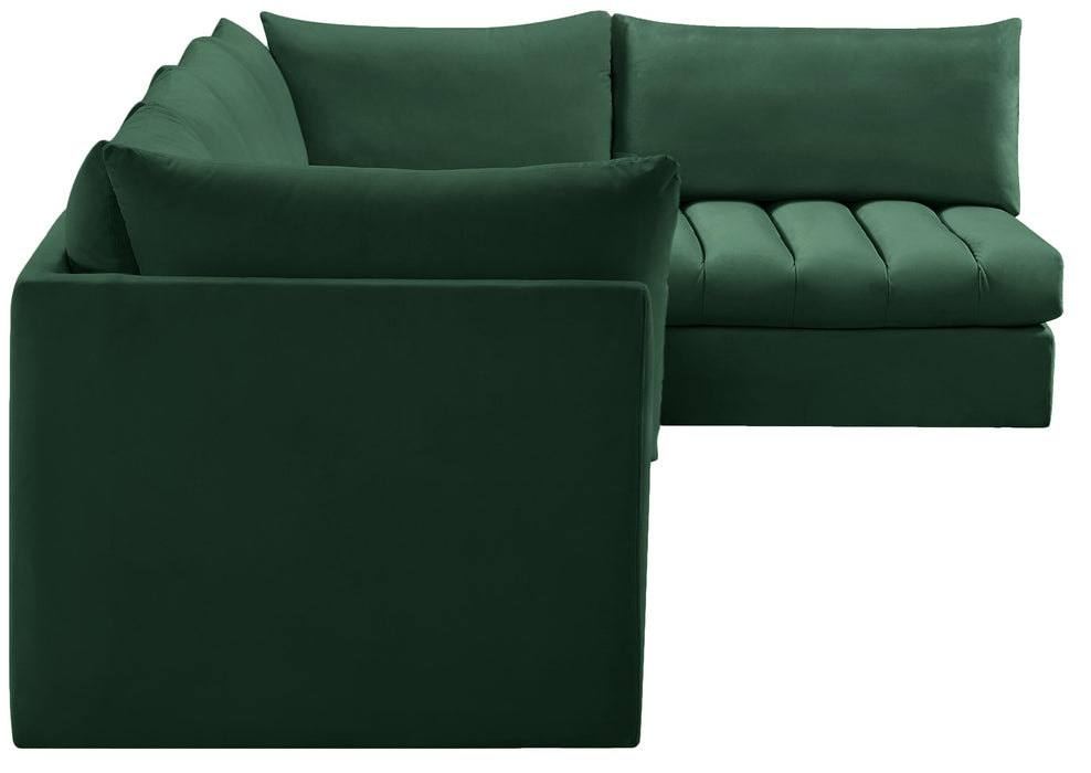 Jacob Green Velvet Modular Sectional - Furniture Stars (Chicago, IL)