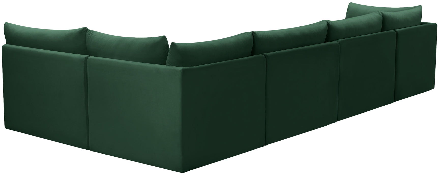 Jacob Green Velvet Modular Sectional - Furniture Stars (Chicago, IL)