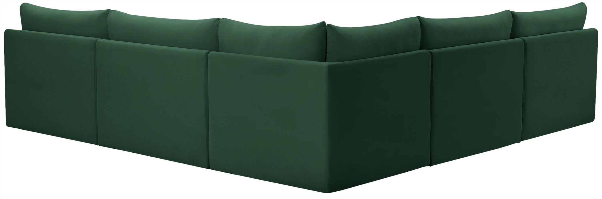 Jacob Green Velvet Modular Sectional - Furniture Stars (Chicago, IL)