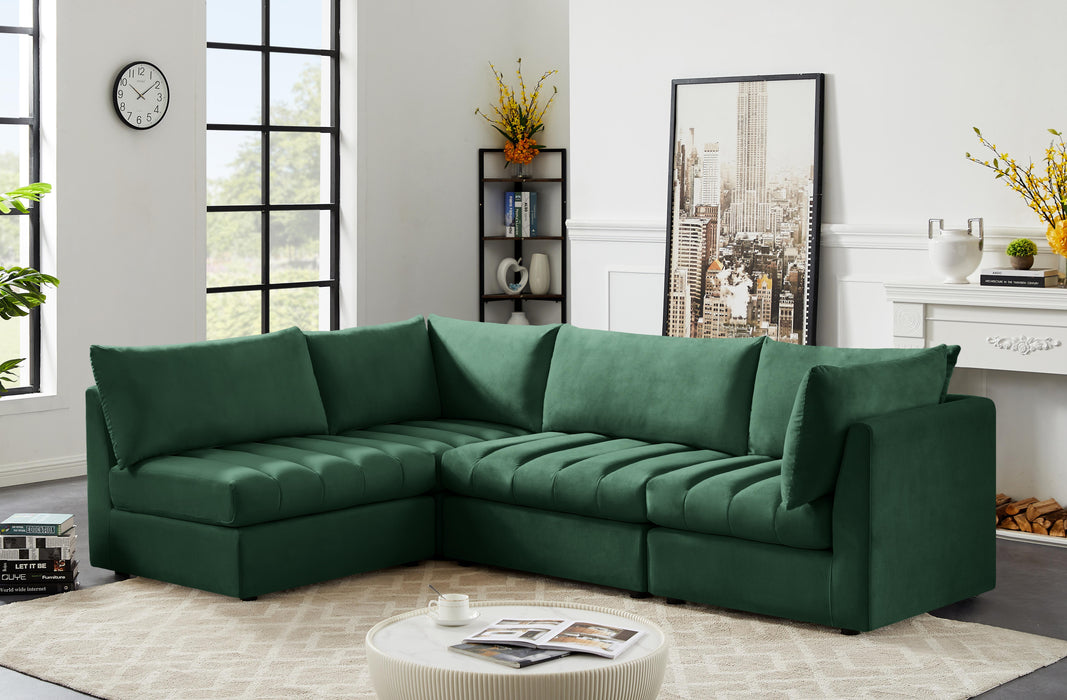 Jacob Green Velvet Modular Sectional - Furniture Stars (Chicago, IL)