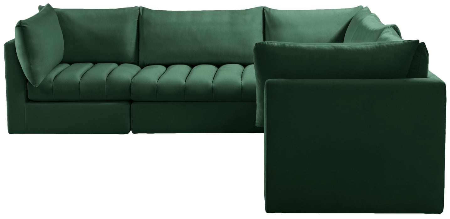 Jacob Green Velvet Modular Sectional - Furniture Stars (Chicago, IL)