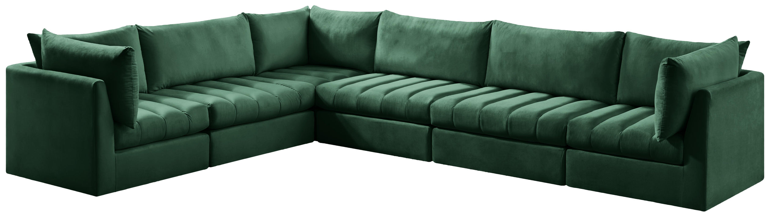 Jacob Green Velvet Modular Sectional - Furniture Stars (Chicago, IL)