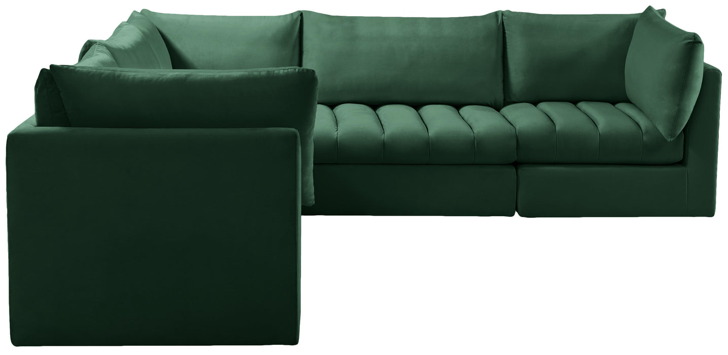 Jacob Green Velvet Modular Sectional - Furniture Stars (Chicago, IL)