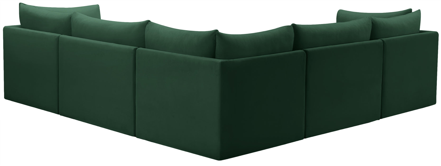 Jacob Green Velvet Modular Sectional - Furniture Stars (Chicago, IL)