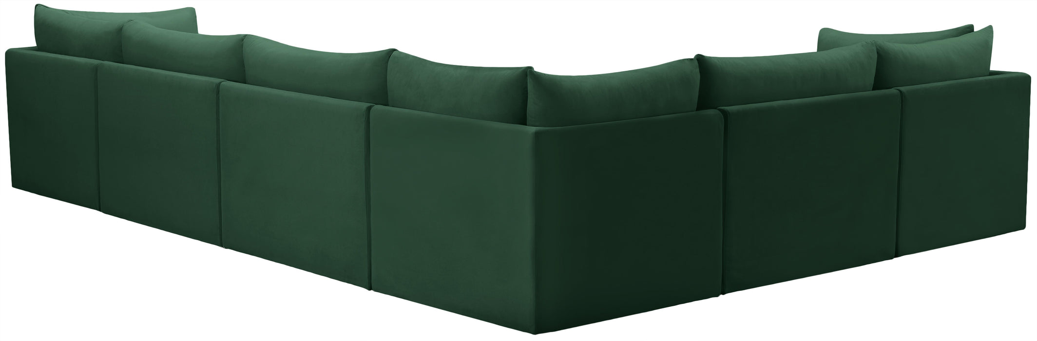 Jacob Green Velvet Modular Sectional - Furniture Stars (Chicago, IL)
