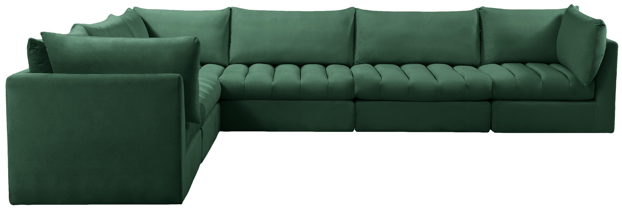Jacob Green Velvet Modular Sectional - Furniture Stars (Chicago, IL)
