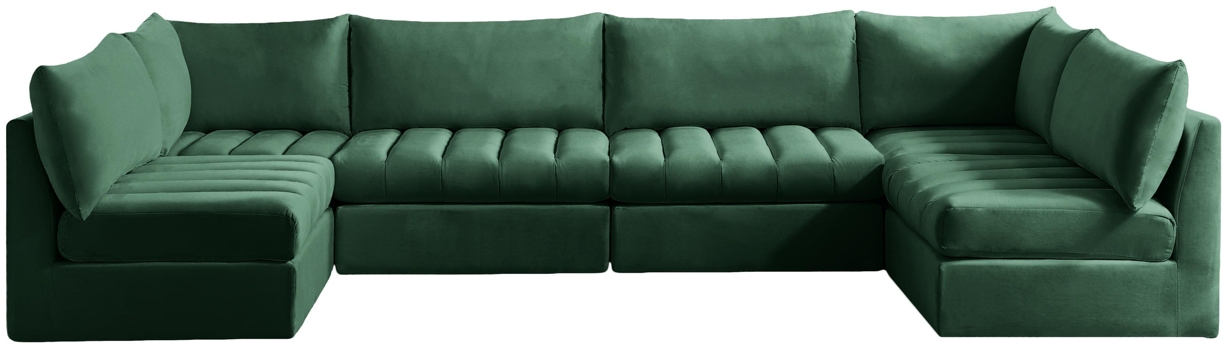 Jacob Green Velvet Modular Sectional - Furniture Stars (Chicago, IL)