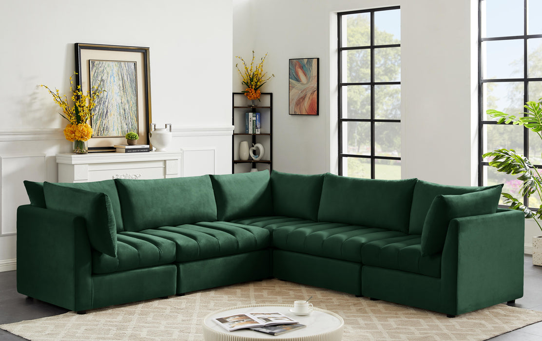 Jacob Green Velvet Modular Sectional - Furniture Stars (Chicago, IL)