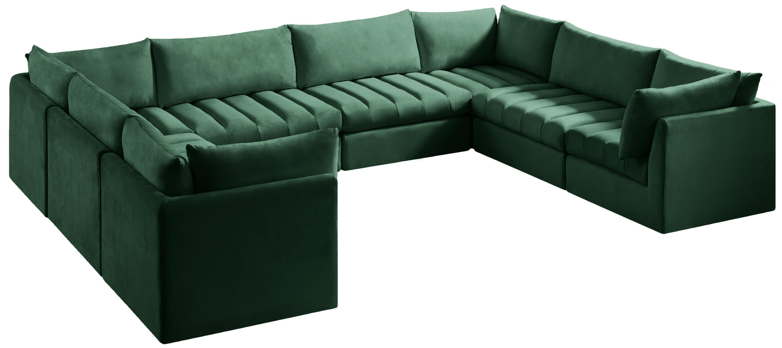 Jacob Green Velvet Modular Sectional - Furniture Stars (Chicago, IL)