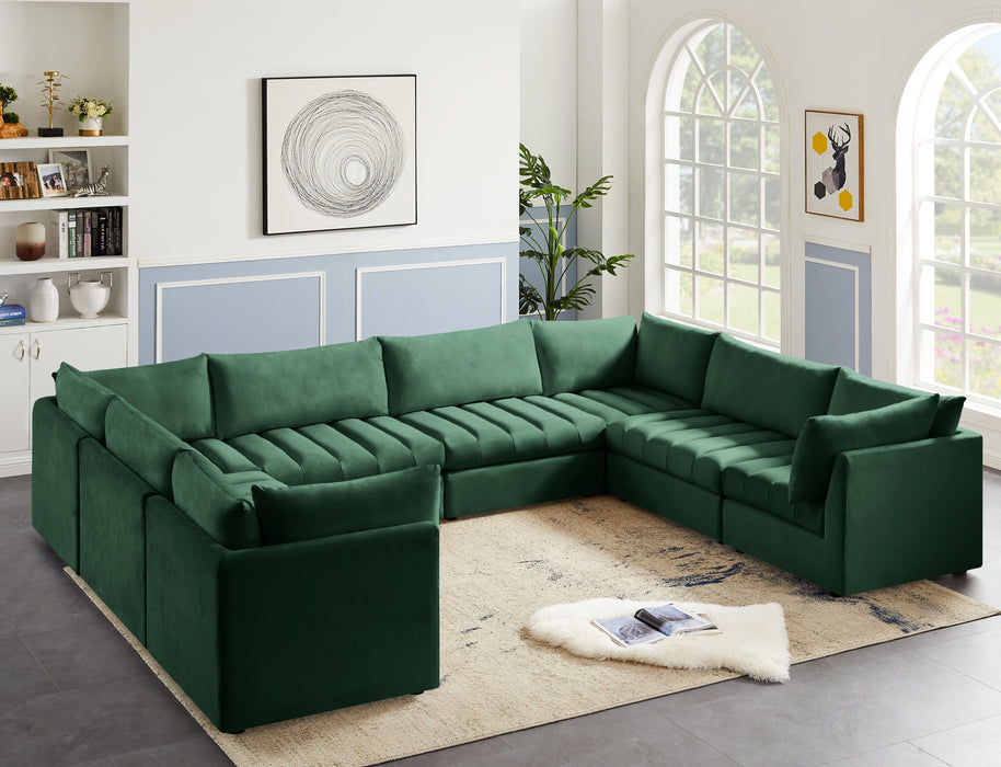 Jacob Green Velvet Modular Sectional - Furniture Stars (Chicago, IL)