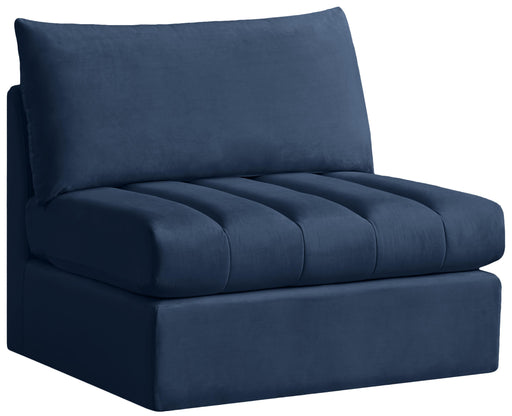 Jacob Navy Velvet Armless - Furniture Stars (Chicago, IL)