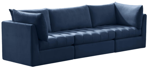 Jacob Navy Velvet Modular Sofa - Furniture Stars (Chicago, IL)