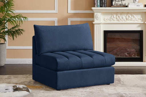 Jacob Navy Velvet Armless - Furniture Stars (Chicago, IL)