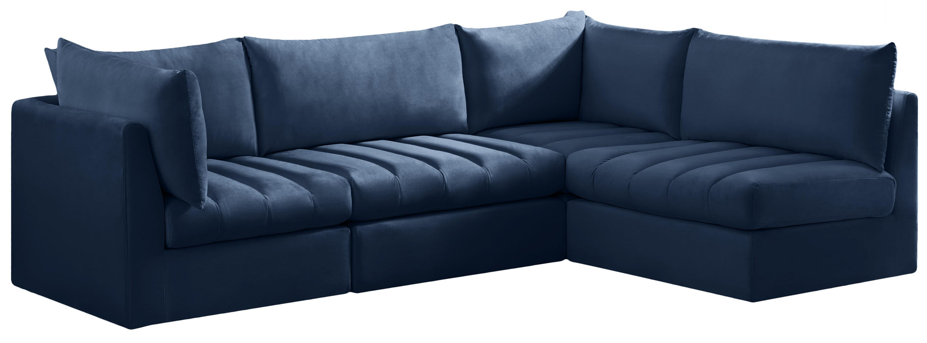 Jacob Navy Velvet Modular Sectional - Furniture Stars (Chicago, IL)