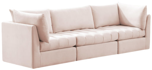 Jacob Pink Velvet Modular Sofa - Furniture Stars (Chicago, IL)