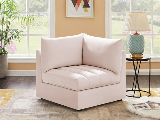 Jacob Pink Velvet Corner - Furniture Stars (Chicago, IL)