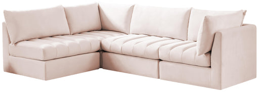 Jacob Pink Velvet Modular Sectional - Furniture Stars (Chicago, IL)