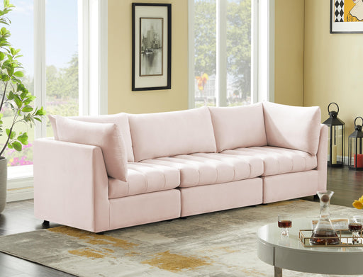 Jacob Pink Velvet Modular Sofa - Furniture Stars (Chicago, IL)