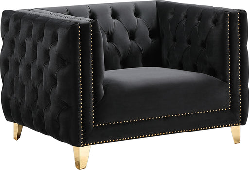 Michelle Black Velvet Chair - Furniture Stars (Chicago, IL)