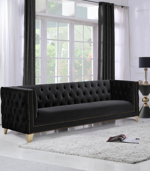 Michelle Black Velvet Sofa - Furniture Stars (Chicago, IL)