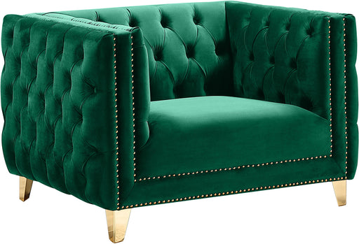 Michelle Green Velvet Chair - Furniture Stars (Chicago, IL)