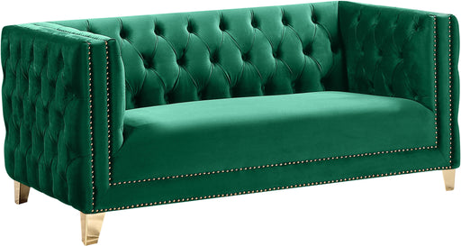 Michelle Green Velvet Loveseat - Furniture Stars (Chicago, IL)