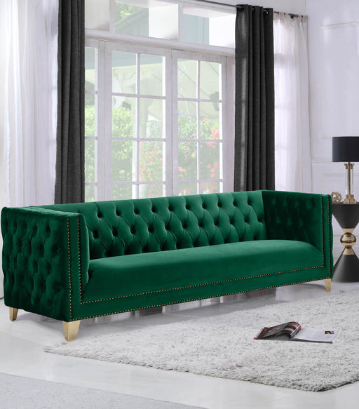 Michelle Green Velvet Sofa - Furniture Stars (Chicago, IL)